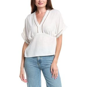 Jason Wu Womens  Wide Sleeve Top, White